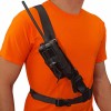 Housse universelle pour VHF portable Icom avec baudrier côté avec VHF portable - N°5 - comptoirnautique.com