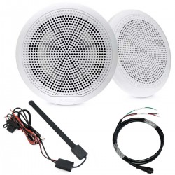 Pack audio Nova by Navicom avec haut parleurs Fusion 80W 6.5" + antenne FM/DAB + câble 1m pour haut-parleurs Fusion