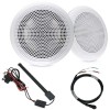 Pack audio Nova by Navicom avec haut parleurs Fusion 80W 6.5" + antenne FM/DAB + câble 1m pour haut-parleurs Fusion - N°1 - comptoirnautique.com
