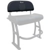 coussin dosseret série pro deluxe noir fishmaster de face avec leaning post série pro - N°2 - comptoirnautique.com