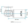 dimensions motoréducteur CPX1 lewmar - N°6 - comptoirnautique.com