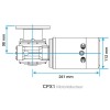 dimensions motoréducteur CPX1 lewmar - N°2 - comptoirnautique.com 