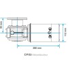 dimensions motoréducteur cpx3 lewmar - N°5 - comptoirnautique.com