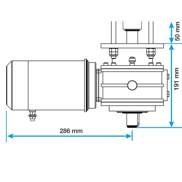 dimensions motoréducteur CPX4 lewmar - N°13 - comptoirnautique.com