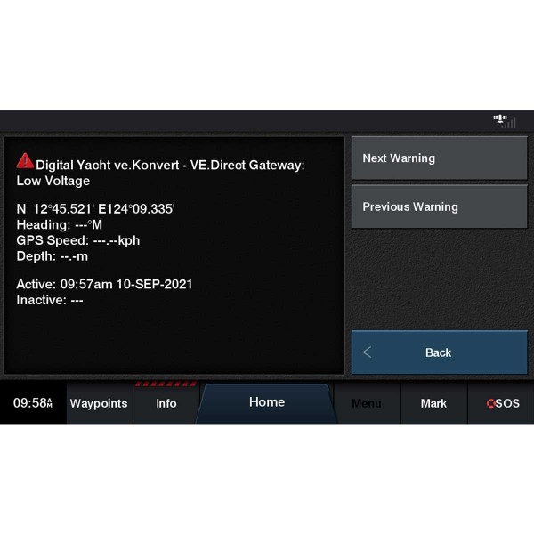 Affichage des alertes de la batterie sur écran Garmin avec passerelle VE.Direct vers NMEA2000 veKonvert Digital Yacht - N°3 - comptoirnautique.com