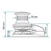 plan d'encombrement guindeau v2 12V 700w avec poupée lewmar - N°5 - comptoirnautique.com