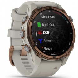 Montre de plongée Garmin Descent Mk3i - bronze/lin - montre connectée GPS - différents modes de plongée