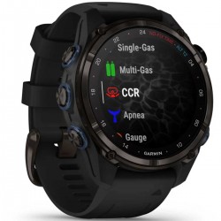 Montre de plongée Garmin Descent Mk3i - Carbon gray / noir - montre connectée GPS - différents modes de plongé