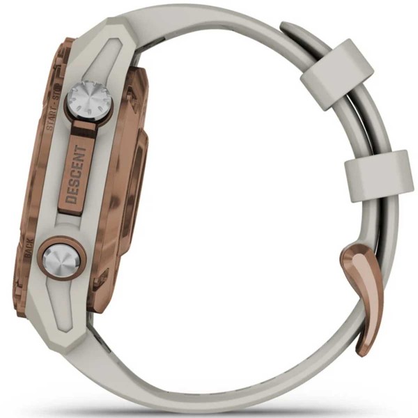 Montre de plongée Garmin Descent Mk3i - bronze/lin - montre connectée GPS - boîtier er boutons étanches côtés - N°7 - comptoirnautique.com