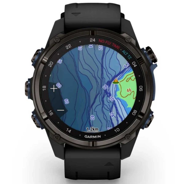 Montre de plongée Garmin Descent Mk3i - Carbon gray / noir - montre connectée GPS - carte Diveview - N°17 - comptoirnautique.com