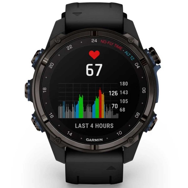 Montre de plongée Garmin Descent Mk3i - Carbon gray / noir - montre connectée GPS - capteurs cardiaque - N°24 - comptoirnautique.com