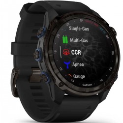 Montre de plongée Garmin Descent Mk3i 51 mm - Carbon gray / silicone noir - montre connectée GPS  différents modes de plongé