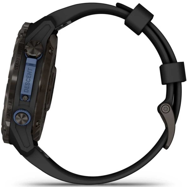 Montre de plongée Garmin Descent Mk3i 51 mm - Carbon gray / silicone noir - montre connectée GPS boutons étanches côtés - N°7 - comptoirnautique.com