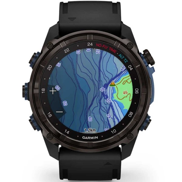 Montre de plongée Garmin Descent Mk3i 51 mm - Carbon gray / silicone noir - montre connectée GPS carte Diveview - N°15 - comptoirnautique.com 
