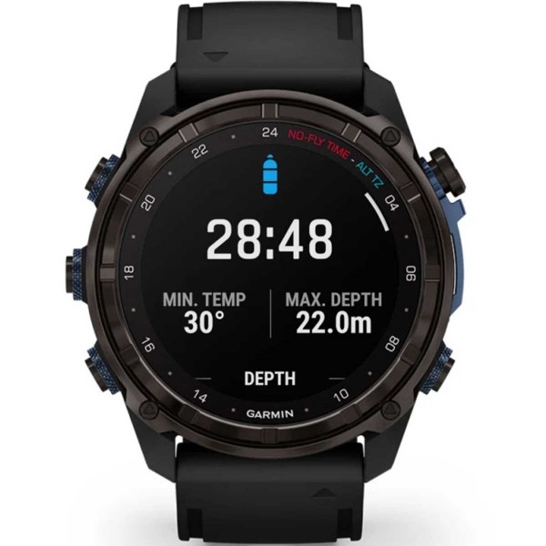 Montre de plongée Garmin Descent Mk3i 51 mm - Carbon gray / silicone noir - montre connectée GPS plongée sous marine - N°20 - comptoirnautique.com