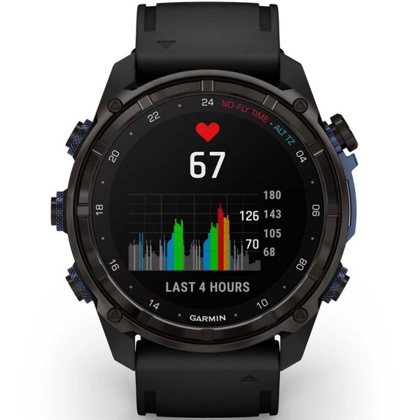 Montre de plongée Garmin Descent Mk3i 51 mm - Carbon gray / silicone noir - montre connectée GPS capteurs cardiaque - N°24 - comptoirnautique.com