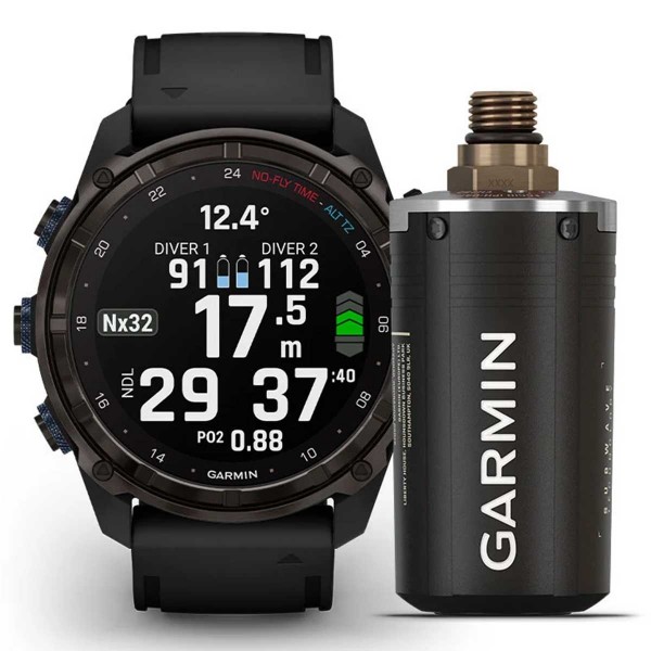 Sonde de pression Garmin Descent T2 surveille les données de pression d'air, temps restant d'une bouteille de plongée - N°7 - comptoirnautique.com