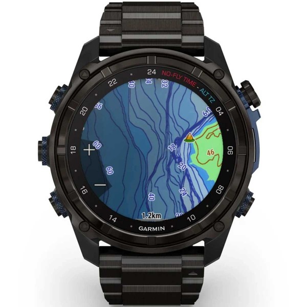 Pack Garmin Descent Mk3i 51mm + sonde Descent T2 - Titane - montre connectée GPS - carte DiveView - N°19 - comptoirnautique.com