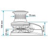 plan d'encombrement guindeau vertical V3-24V-1000W avec poupée - N°5 - comptoirnautique.com