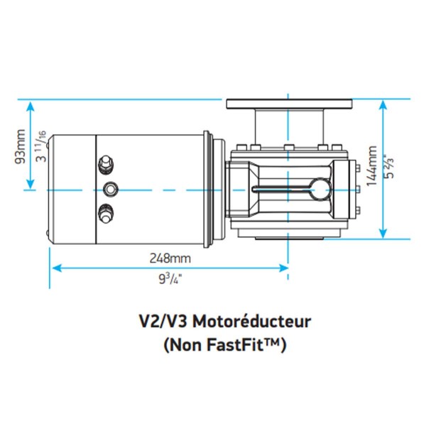 motoréducteur non fastfit pour guindeau v2-v3 - N°14 - comptoirnautique.com