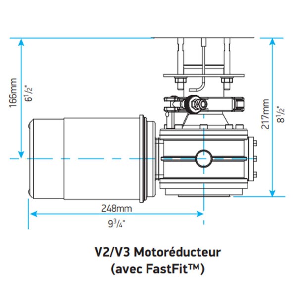 motoréducteur fastfit pour guindeau v2-v3 - N°15 - comptoirnautique.com