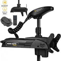 Moteur avant Minn Kota TERROVA QUEST + sonde DSC + pédale + télécommande - eaux douces - 24V/36V - 90/115LBS