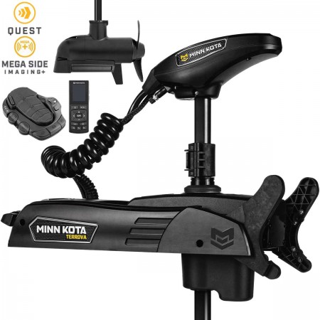 Moteur avant Minn Kota TERROVA QUEST + sonde MSI+ + pédale + télécommande - eaux douces - 24V/36V - 90/115LBS