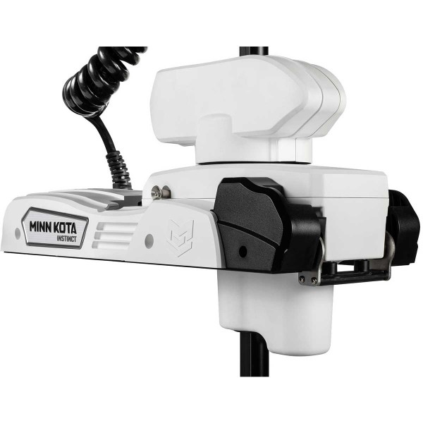 Moteur avant Minn Kota RIPTIDE INSTINCT QUEST blanc + télécommande - mer - arrimage automatique - N°14 - comptoirnautique.com