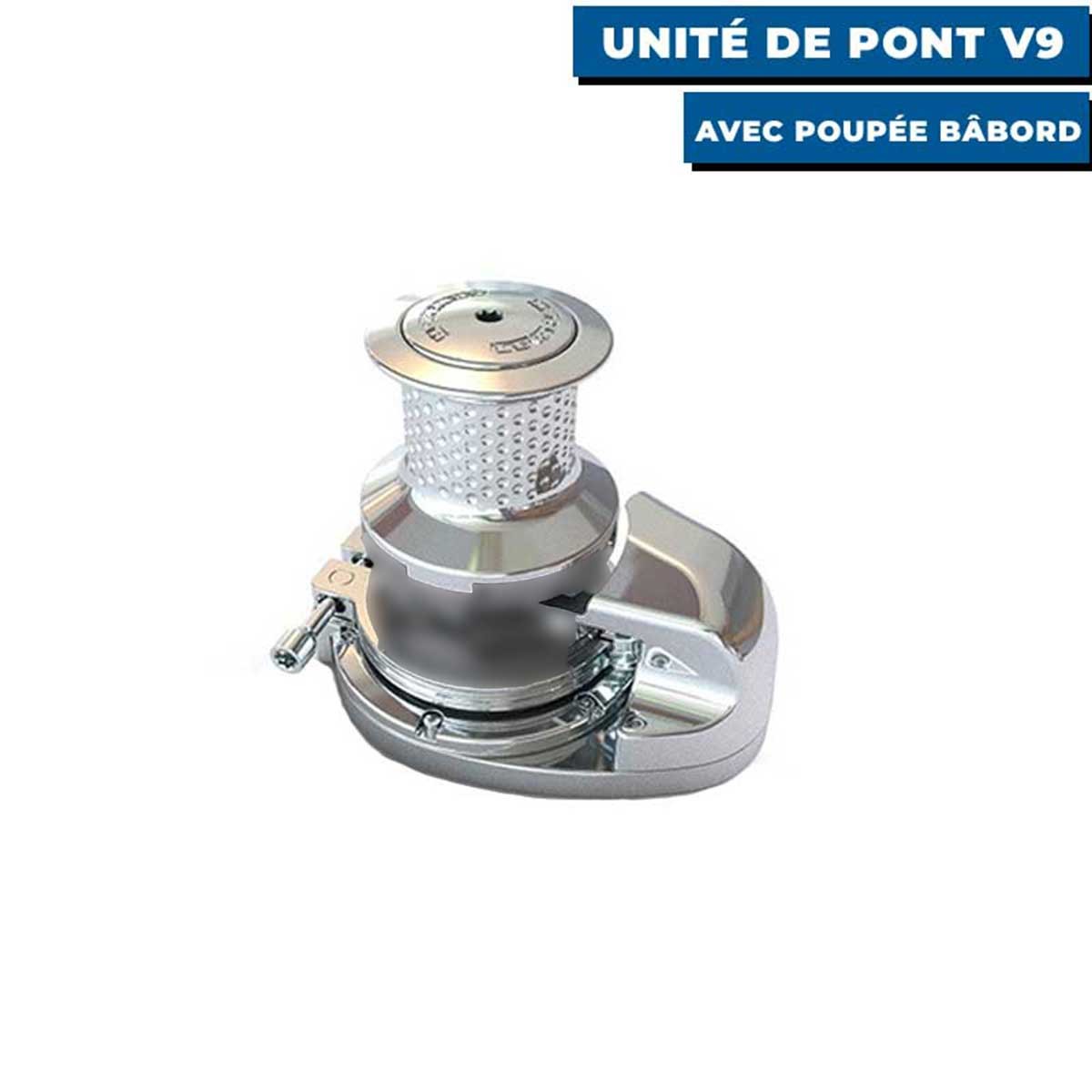 Unité de pont pour guindeau V9 avec poupée bâbord