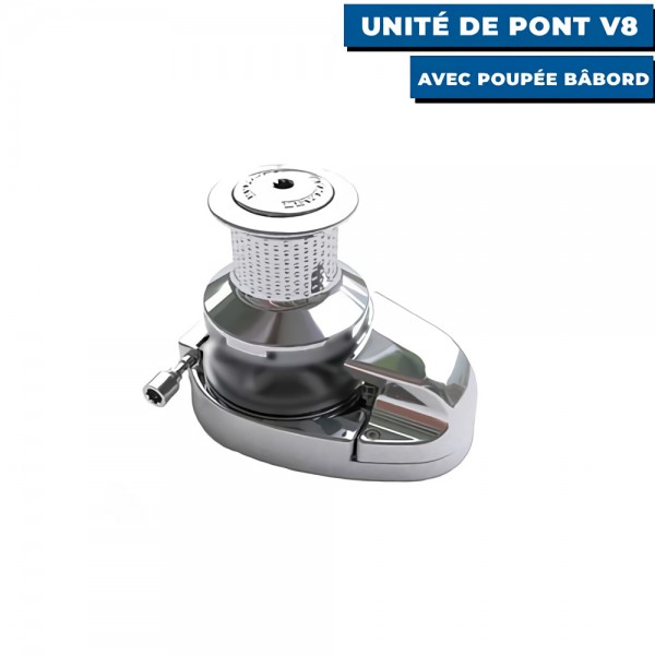 unité de pont pour guindeau V8 haute puissance avec frein à bande de friction attaché avec poupée bâbord - N°8 - comptoirnautique.com