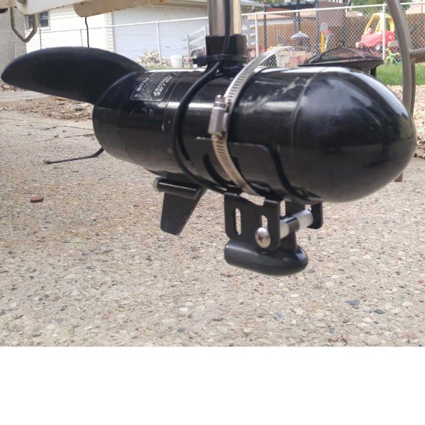 Étrier de sonde pour embase moteur Minn Kota avec sonde installée sur rotor de moteur électrique Minn Kota - N°2 - comptoirnautique.com