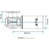 plan d'encombrement motoréducteur CPX3 - N°5 - comptoirnautique.com 