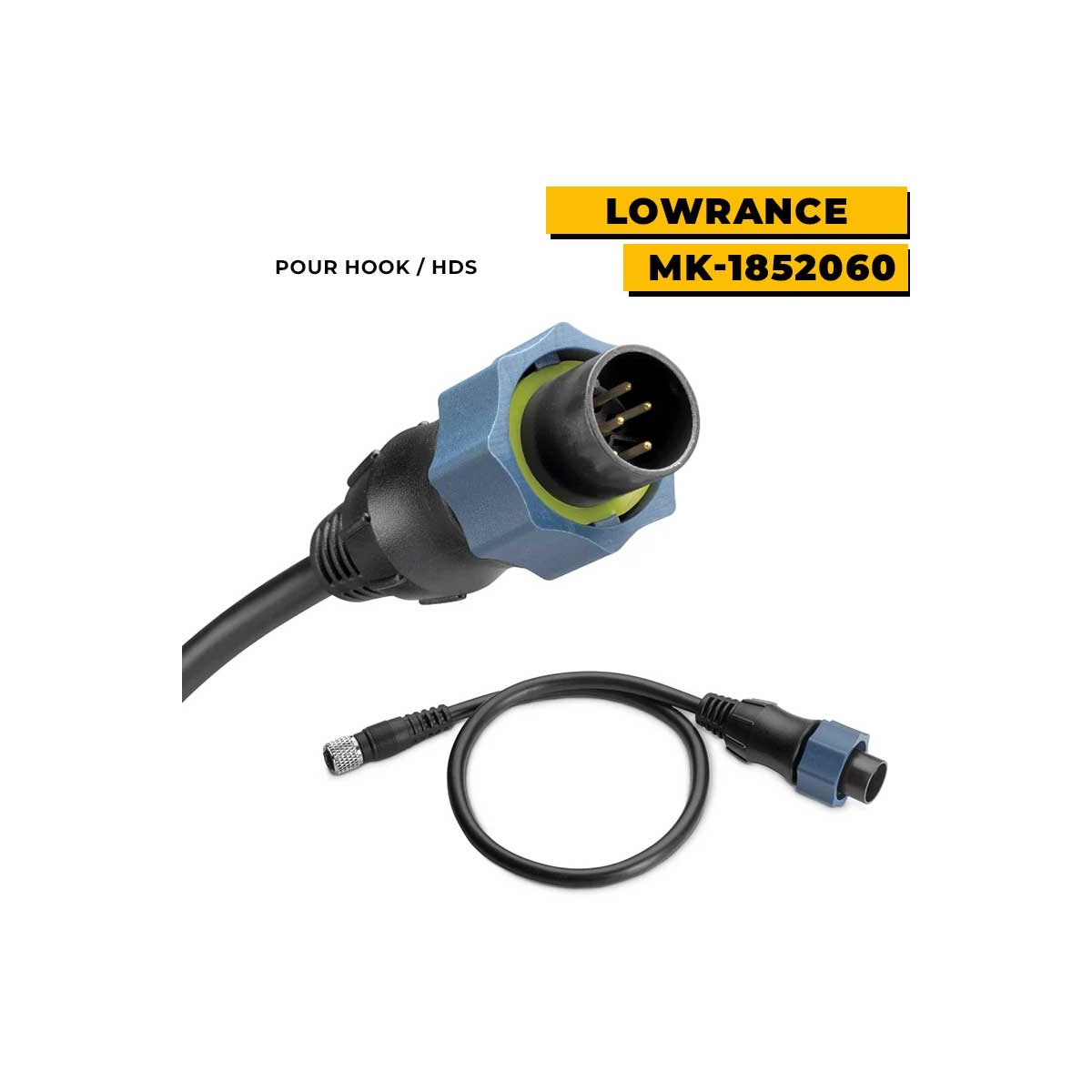 Câble adaptateur sonde US2 pour sondeurs - MK-1852060 : LOWRANCE 5 pins pour HOOK / HDS (40.5 cm)