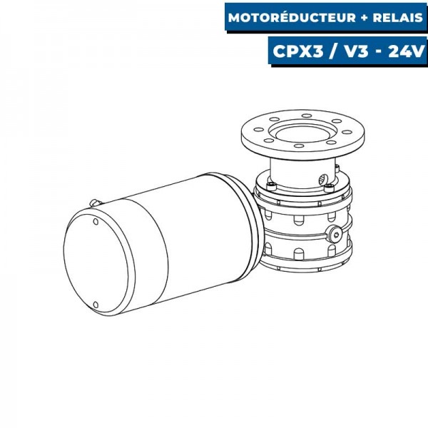 motoréducteur et relais pour guindeaux séries CPX3 et V3 24V - N°6 - comptoirnautique.com