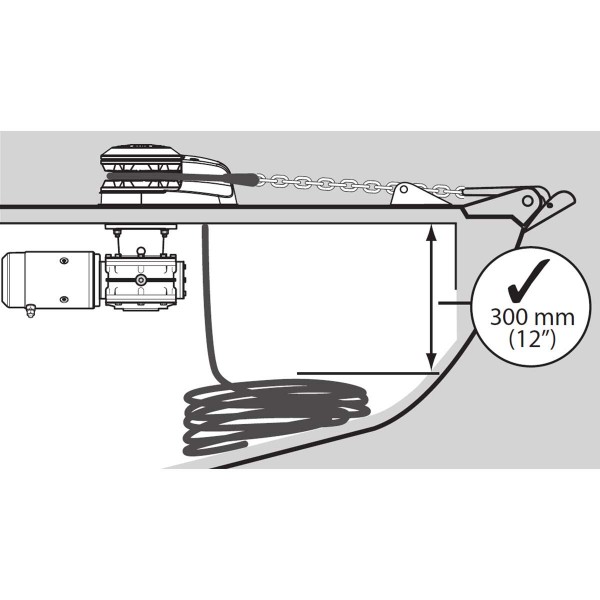 Motoriduttore per verricello V - 24V - IP68 - N°4 - comptoirnautique.com