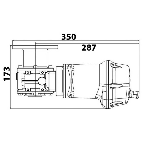 plan d'encombrement motoréducteur - N°6 - comptoirnautique.com