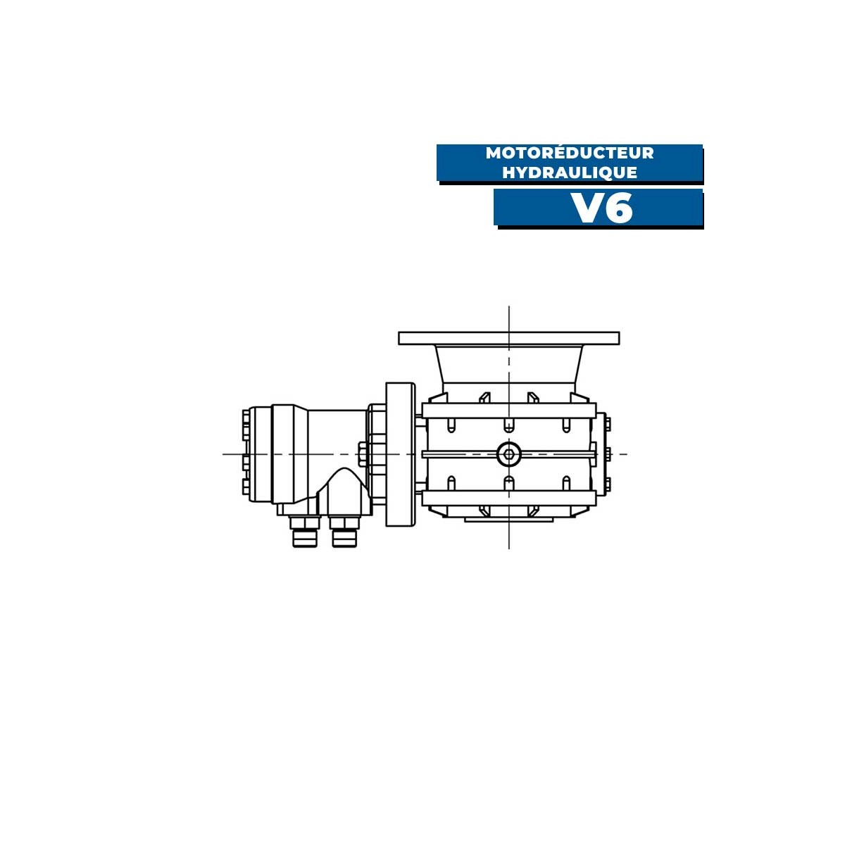 motoréducteur hydraulique V6 lewmar