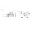 plan d'encombrement motoréducteur hydraulique - N°5 - comptoirnautique.com