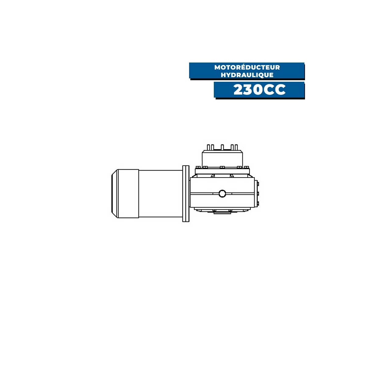 motoréducteur hydraulique V8 230cc