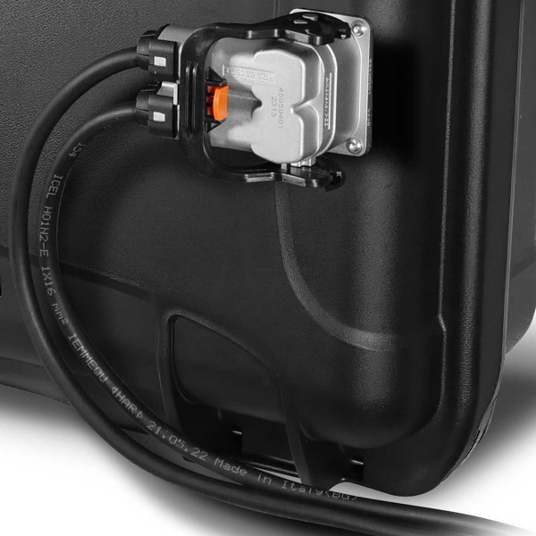 Prise moteur branchée sur la valise lithium BSR Prestige Brushless LifePO4 GEN2 24V-100A 1 sortie pour moteur électrique - N°4 - comptoirnautique.com