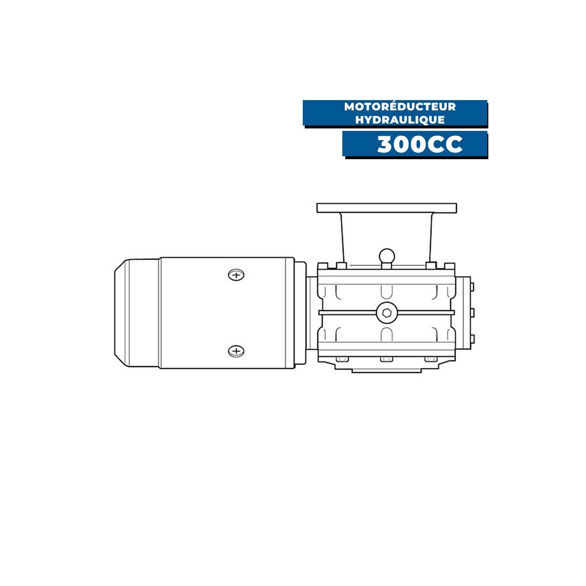 Motoréducteur hydraulique 300cc pour unité de pont V9