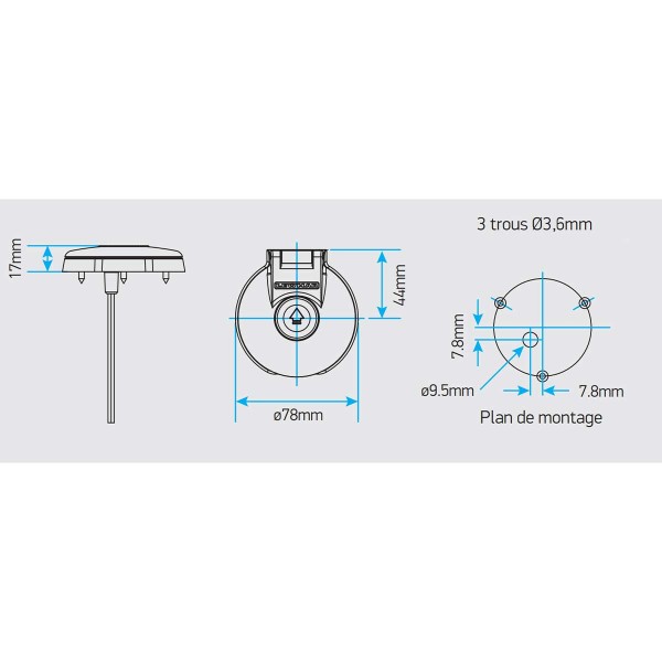plan de montage interrupteur pied-pont électrique - N°1 - comptoirnautique.com