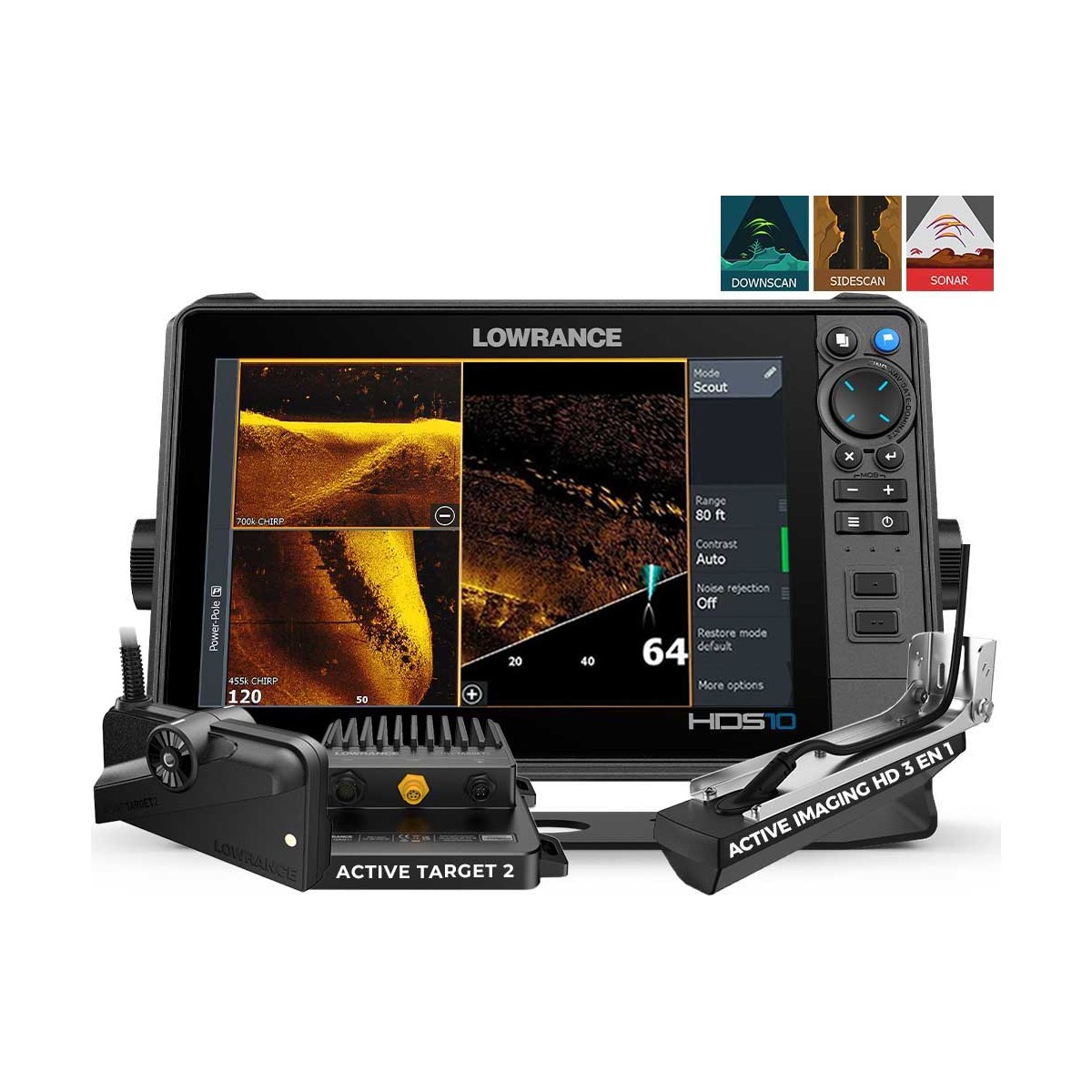 HDS PRO 10 + sonde Imaging HD 3 en 1 + active Target 2