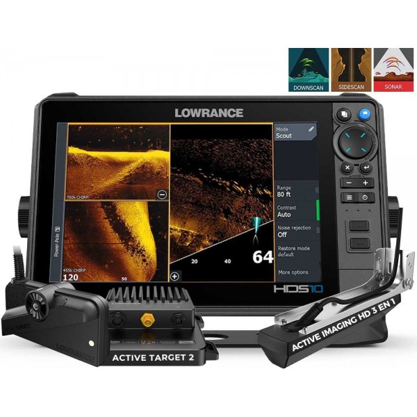 HDS PRO 10 + sonde Imaging HD 3 en 1 + active Target 2 - N°10 - comptoirnautique.com