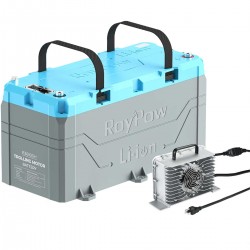 Batterie lithium LifePO4 36V/100A + chargeur Roypow