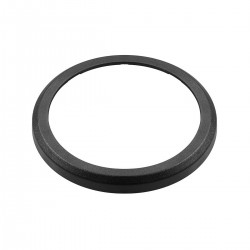 Moldura plana Ø110 mm - preto