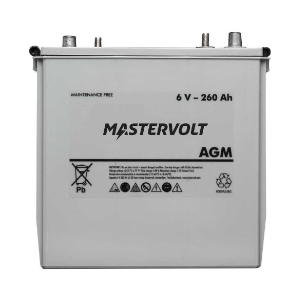 Batterie AGM 6V - 260 ah mastervolt - N°1 - comptoirnautique.com