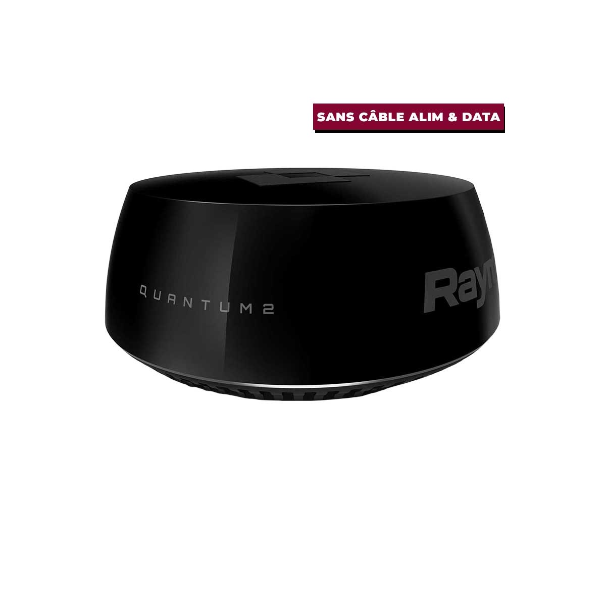Radar Raymarine Radôme Quantum 2 CHIRP noir sans câble alimentation et data