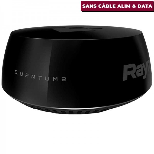 Radar Raymarine Radôme Quantum 2 CHIRP noir sans câble alimentation et data - N°4 - comptoirnautique.com 
