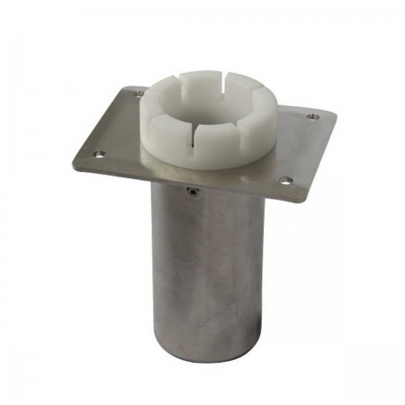 Socle inox seul a crans encastrable - Seanox